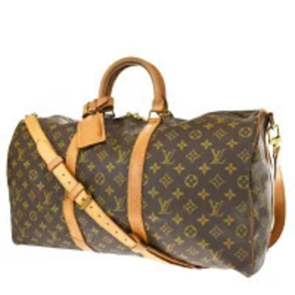 Louis Vuitton Keepall Bandouliere Boston Bag Handbag Shoulder Monogram